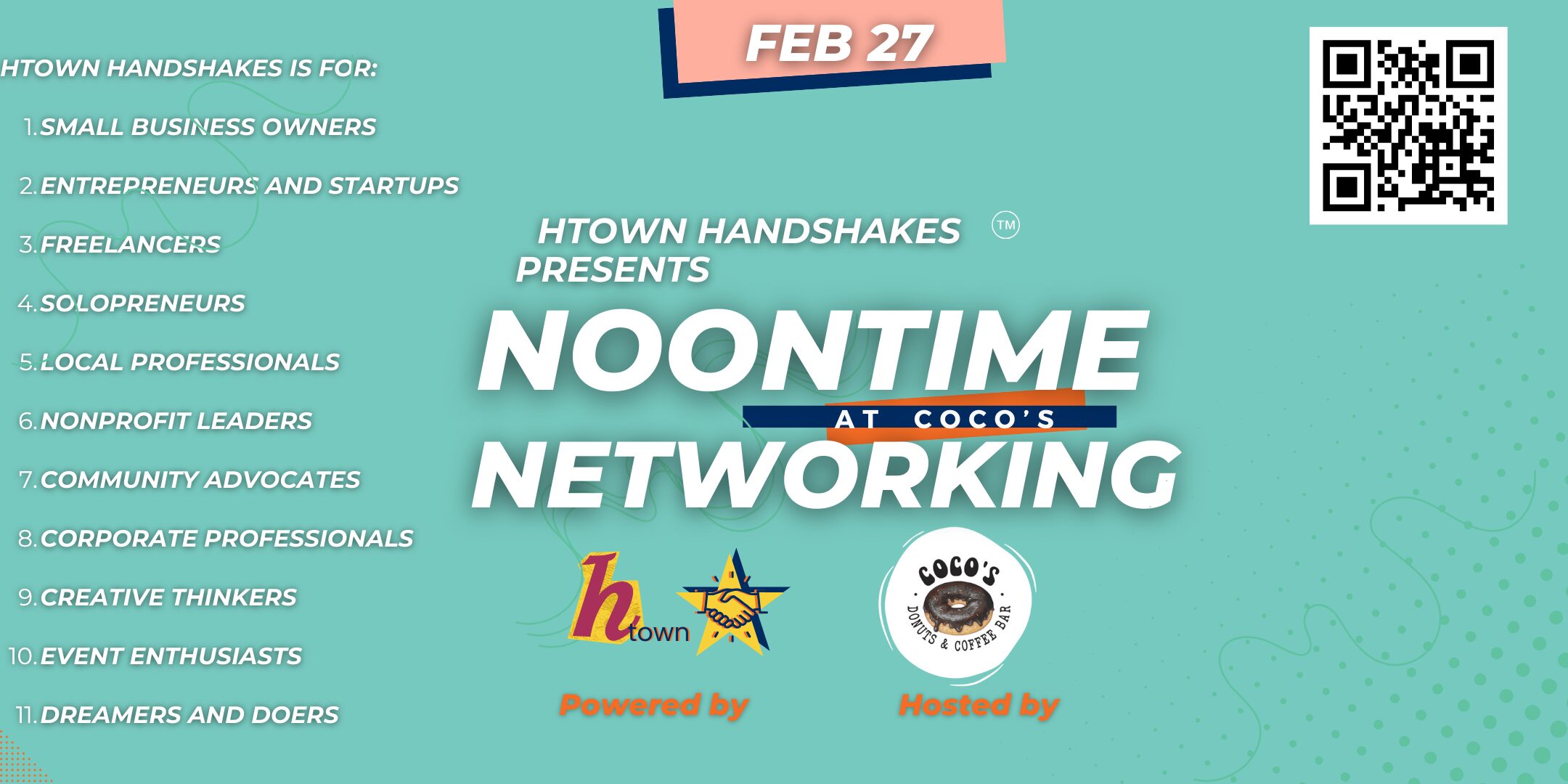 Houston Networking Event – Noontime Networking at Coco’s | February 27,2025